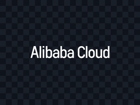 Alibaba Cloud Alibaba Cloud Wordmark White Dark PNG
