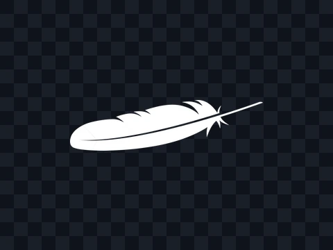 Apache Apache Icon White Dark PNG