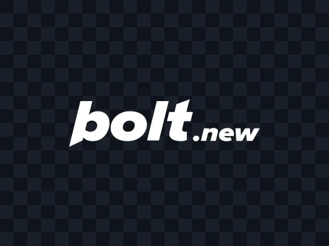 Bolt AI Bolt AI Logo White Dark SVG