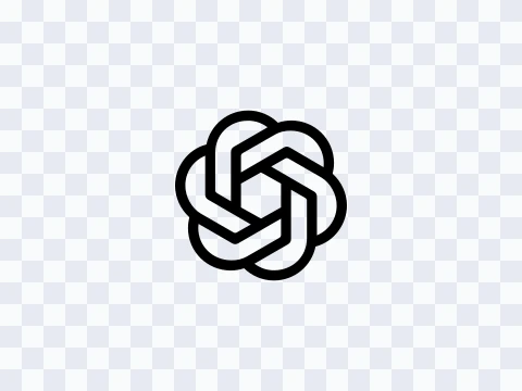 ChatGPT ChatGPT Logo Black Light SVG