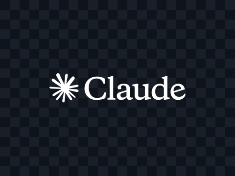 Claude Claude Logo White Dark PNG