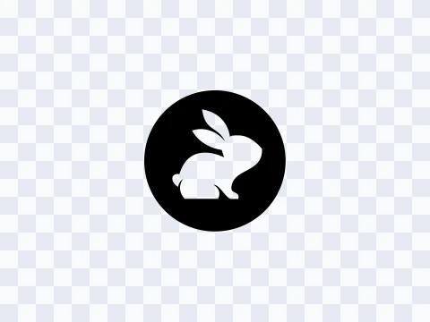 CodeRabbit CodeRabbit Icon Black Light SVG