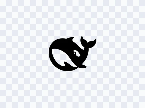 DeepSeek DeepSeek Icon Black Light PNG