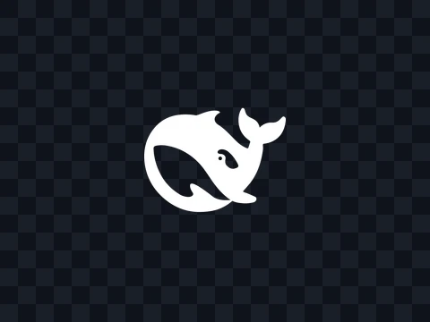 DeepSeek DeepSeek Icon White Dark PNG