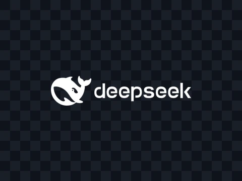 DeepSeek DeepSeek Logo White Dark PNG