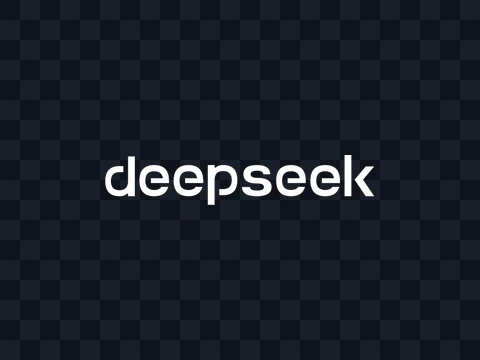 DeepSeek DeepSeek Wordmark White Dark PNG