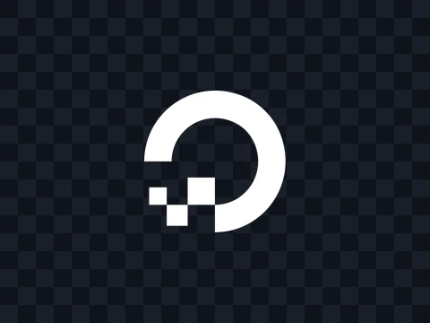 Digital Ocean Digital Ocean Icon White Dark PNG