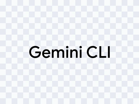 Gemini CLI Gemini CLI Wordmark Black Light SVG
