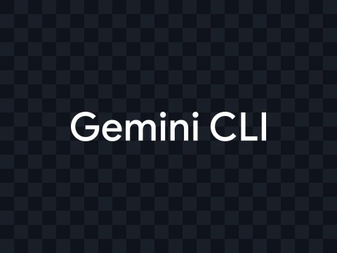Gemini CLI Gemini CLI Wordmark White Dark PNG