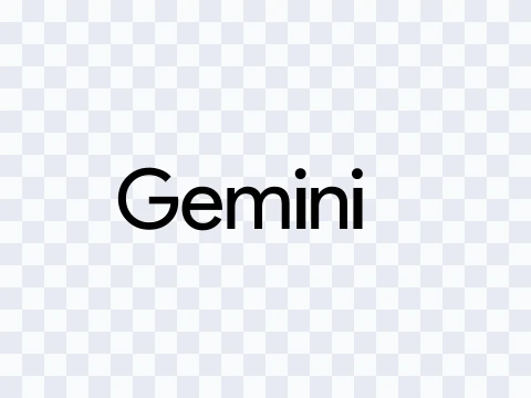 Gemini Google Gemini Wordmark Black Light SVG