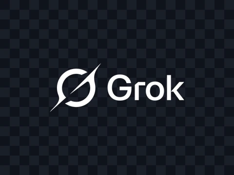 Grok Grok Logo White Dark PNG