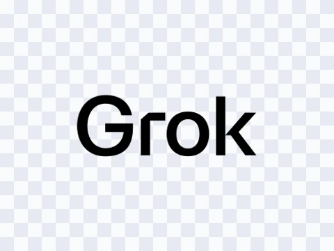 Grok Grok Wordmark Black Light SVG