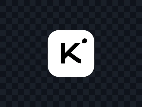 Kimi Kimi Icon White Dark SVG