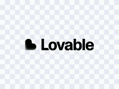 Lovable Lovable Logo Black Light PNG