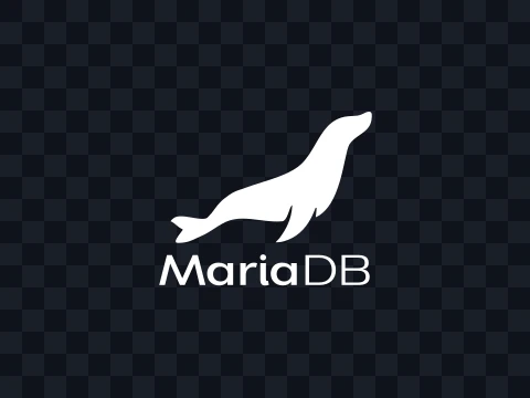 MariaDB MariaDB Logo White Dark SVG