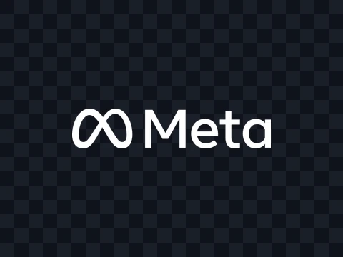 Meta Meta Logo White Dark PNG
