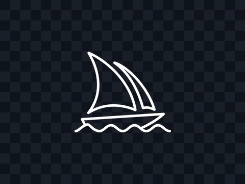 Midjourney Midjourney Logo White Dark PNG