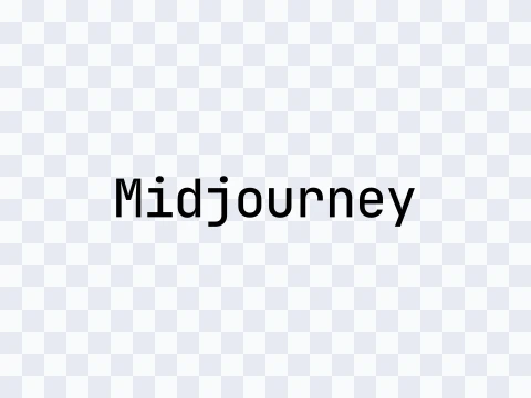 Midjourney Midjourney Wordmark Black Light SVG