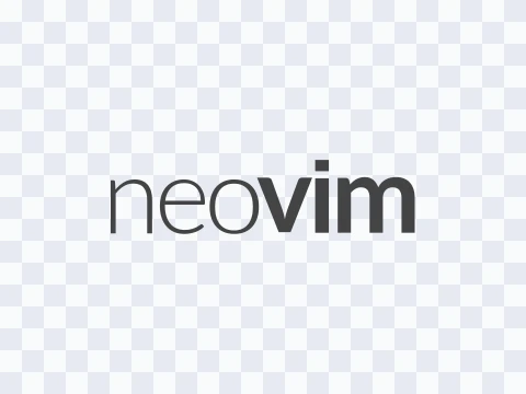Neovim Neovim Wordmark Colored Light SVG