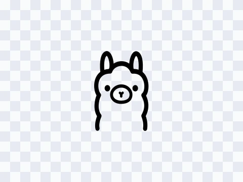Ollama Ollama Logo Black Light SVG
