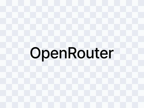 OpenRouter OpenRouter Wordmark Black Light SVG