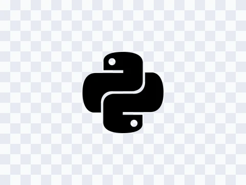 Python Python Icon Black Light PNG