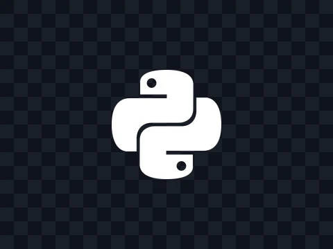 Python Python Icon White Dark PNG