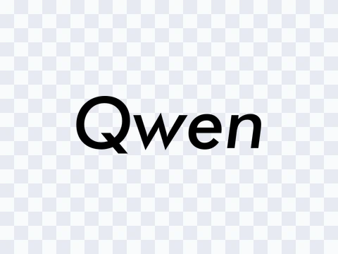 Qwen AI Qwen AI Wordmark Black Light PNG