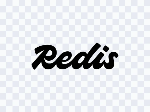 Redis Redis Wordmark Black Light PNG