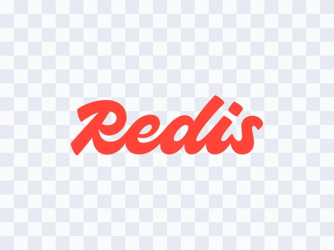 Redis Redis Wordmark Colored Light SVG