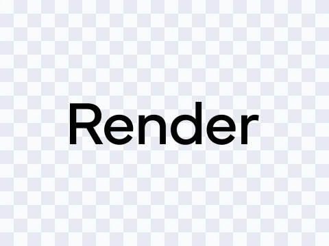 Render Render Wordmark Black Light SVG