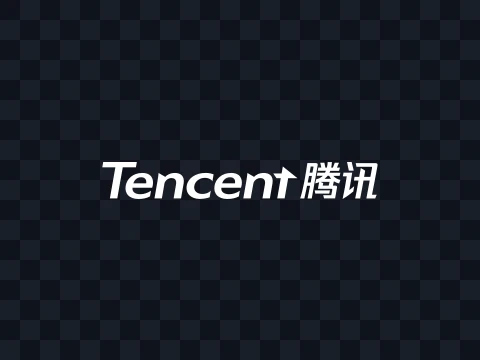 Tencent Tencent Logo White Dark SVG