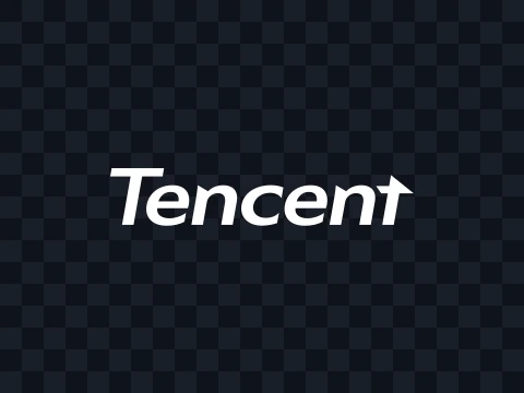 Tencent Tencent Logo White Dark SVG