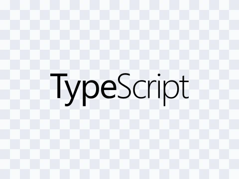 TypeScript TypeScript Wordmark Black Light SVG