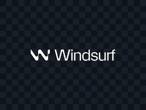 Windsurf Windsurf Logo White Dark PNG