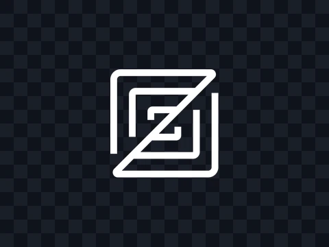 Zed Zed Icon White Dark PNG